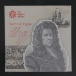 The Royal Mint Samuel Pepys £2 silver proof Piedfort coin 2019. M.I.B. UK Postage £12.