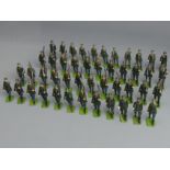 A collection of Britains die cast infantry model soldiers. UK Postage £12.