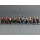A collection of Prussian Cavalry die cast toy soldier figures. UK Postage £14.