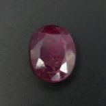12.12 carat oval ruby gemstone IDT certified. UK Postage £12.