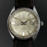 Tudor Rolex Oyster Prince date adjust self winding stainless steel watch. 38 mm wide inc. button. UK