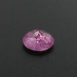 1.62ct certificated natural pink sapphire, heat enhanced. UK Postage £12.