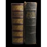 Blackie & Son Victorian leather and brass bound illustrated bible and a similar Victorian Bible.
