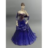 Coalport limited edition china figurine A Royal Engagement, boxed with c.o.a 26 cm. UK Postage £16.