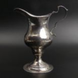 George IV silver cream jug London 1824, 79 grams. 12.5 cm. UK postage £12.