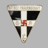 Second World War period GermanNational Womens League enamel badge. 43 x 39 mm. UK Postage £12.