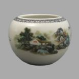 Chinese Republic period hand painted porcelain vase. 10 cm. UK Postage £12.