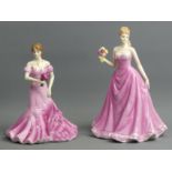 Coalport figurines - Abigail and English Rose. UK Postage £15.