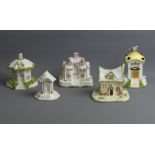 Coalport China Cottages - Little Grey Rabbits House, The Gatehouse, Elizabethan Cottage, Tyrolean