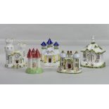 Coalport cottages - Barley Sugar House, Castle, Twin Towers, The Gate House and Enchanted Castle. UK
