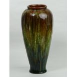 Linthorpe art pottery streaky glaze vase, 27.5 cm. UK Postage £16.