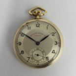 Art Deco West end watch co. gold plated pocket watch. 42 x 56 mm. UK Postage £12. Condition