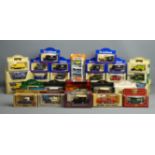 32 Matchbox Lledo and other die-cast toy vehicles in their original boxes. UK Postage £16.