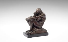 SIR WILLIAM REID DICK R.A. (BRITISH, 1879-1961): A BRONZE GROUP 'MOTHER AND CHILD'