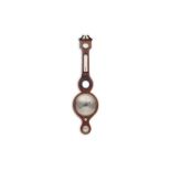 AN EARLY 19TH CENTURY MAHOGANY WHEEL BAROMETER