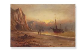 FRANK HIDER (BRITISH 1861-1933): BEACH SCENE