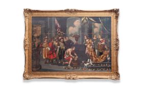 FLEMISH SCHOOL: THE HEAD OF CYRUS BROUGHT TO THE QUEEN TOMYRIS