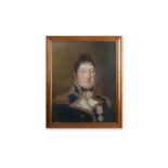 A LATE 18TH CENTURY PASTEL PORTRAIT OF A MILITARY OFFICER