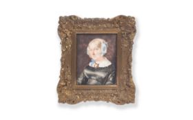 A 19TH CENTURY MINIATURE OF A LADY