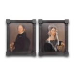A PAIR OF EARLY 18TH CENTURY AMERICAN PORTRAITS OF MR AND MRS CLAPP