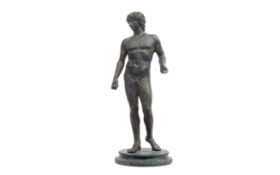 A LATE 19TH CENTURY NEAPOLITAN BRONZE OF THE FARNESE ANTINOUS