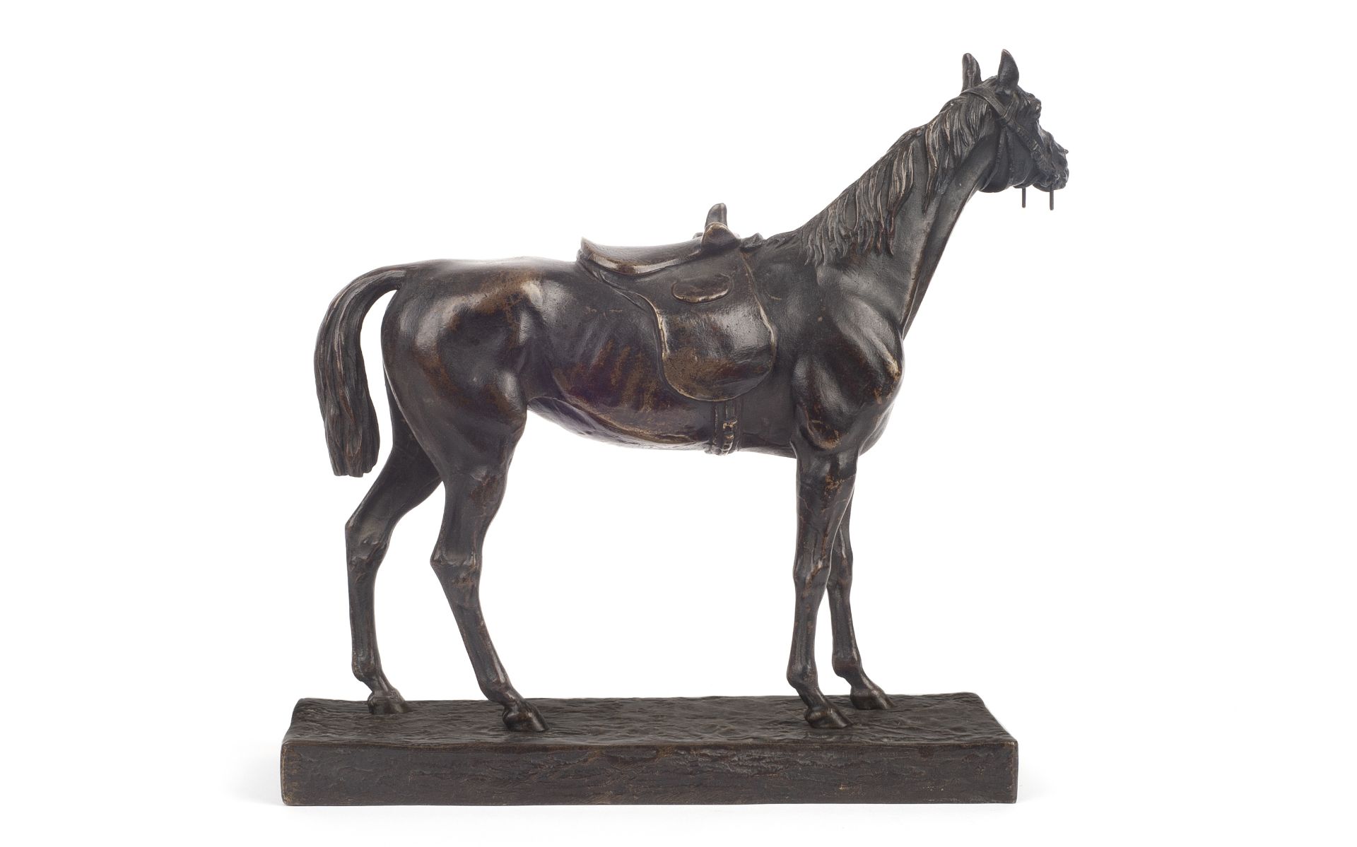 JULES MOIGNIEZ (FRENCH, 1835-1894): A BRONZE MODEL OF A HORSE WITH SIDE SADDLE - Bild 2 aus 6