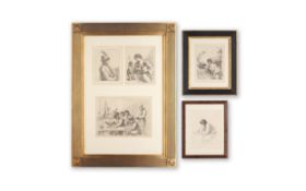 THREE 19TH CENTURY ENGRAVINGS BY F BARTOLOZZI