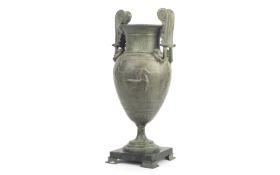 AN ANCIENT GREEK STYLE BRONZE KRATER VASE