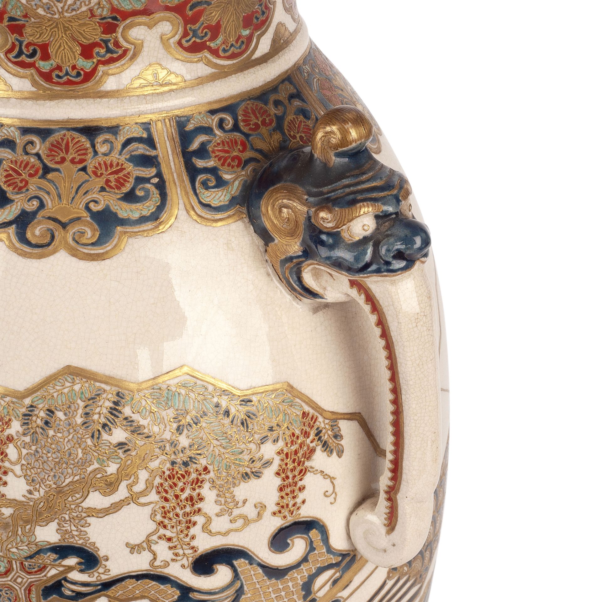 A JAPANESE IMPERIAL PERIOD SATSUMA VASE - Image 3 of 13