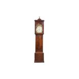 AN EARLY 19TH CENTURY SCOTTISH MAHOGANY LONGCASE CLOCK SIGNED HENRY MUIRHEAD