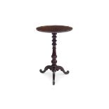 A 19TH CENTURY MAHOGANY OCCASIONAL TABLE