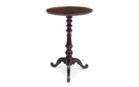 A 19TH CENTURY MAHOGANY OCCASIONAL TABLE