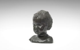 SIR WILLIAM REID DICK R.A. (BRITISH, 1879-1961): A BRONZE BUST OF ANN, POSSIBLY A UNIQUE CAST