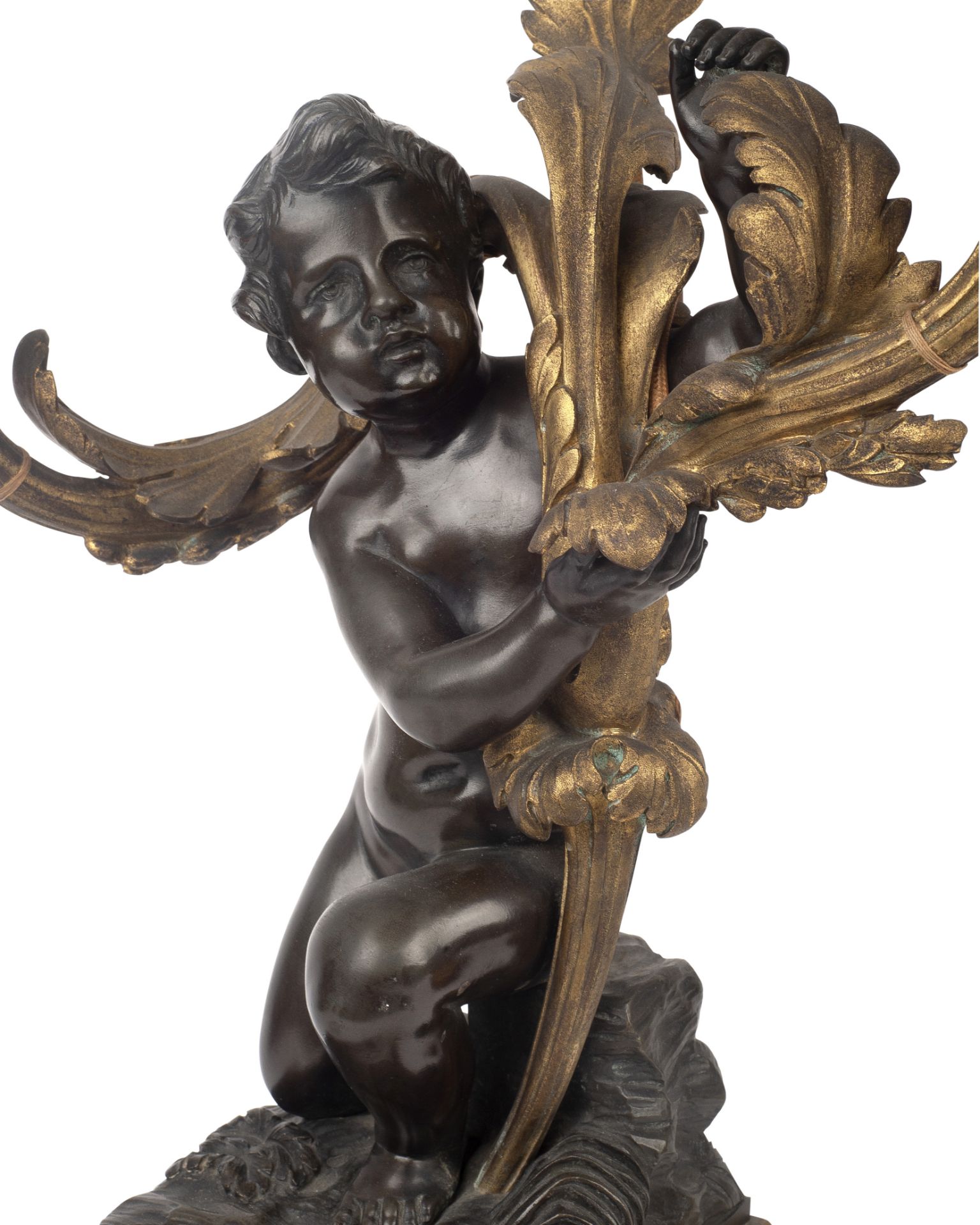 A PAIR OF EARLY 19TH CENTURY CANDELABRA AFTER THE MODEL BY CAFFIERI AND ALGARDI - Bild 6 aus 7