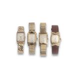 FOUR GENTLEMAN'S WRISTWATCHES