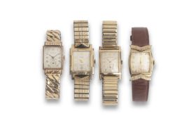 FOUR GENTLEMAN'S WRISTWATCHES