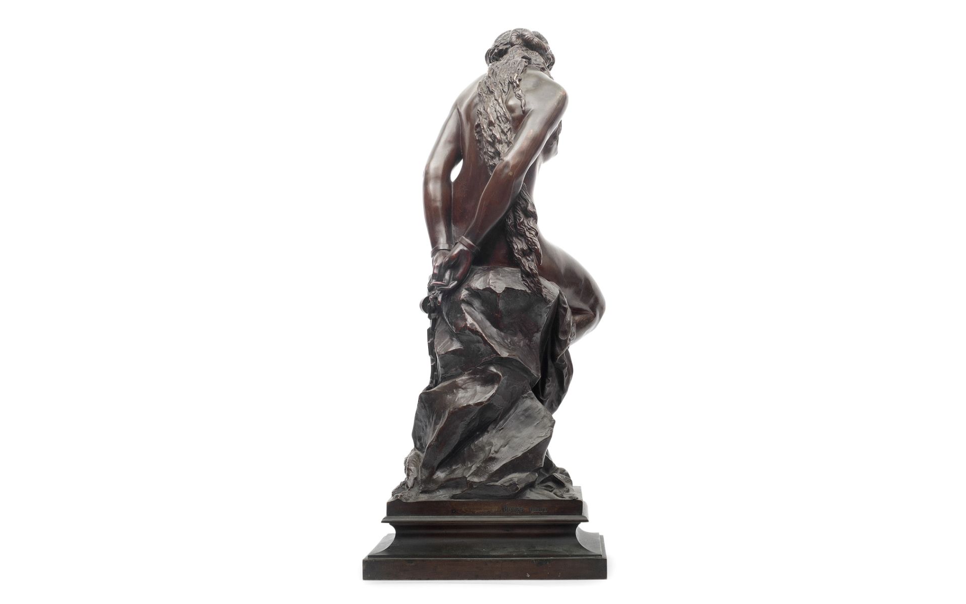 ALEXANDRE-PIERRE SCHOENEWERK (1820-1885): A BRONZE FIGURE OF ANDROMEDA - Bild 3 aus 5