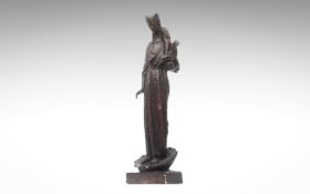 SIR WILLIAM REID DICK R.A. (BRITISH, 1879-1961): 'OUR LADY OF LIVERPOOL', PLASTER MAQUETTE