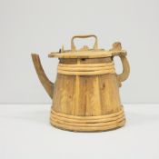 A 19TH CENTURY SWEDISH BIRCH WATER KETTLE