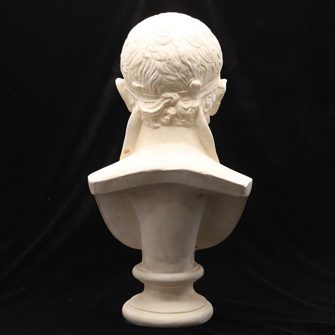 AFTER THE ANTIQUE: A PLASTER BUST OF AENEAS - Image 4 of 5