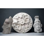 A COLLECTION OF THREE PLASTER AND COMPOSITE CASTS