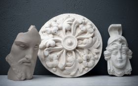 A COLLECTION OF THREE PLASTER AND COMPOSITE CASTS