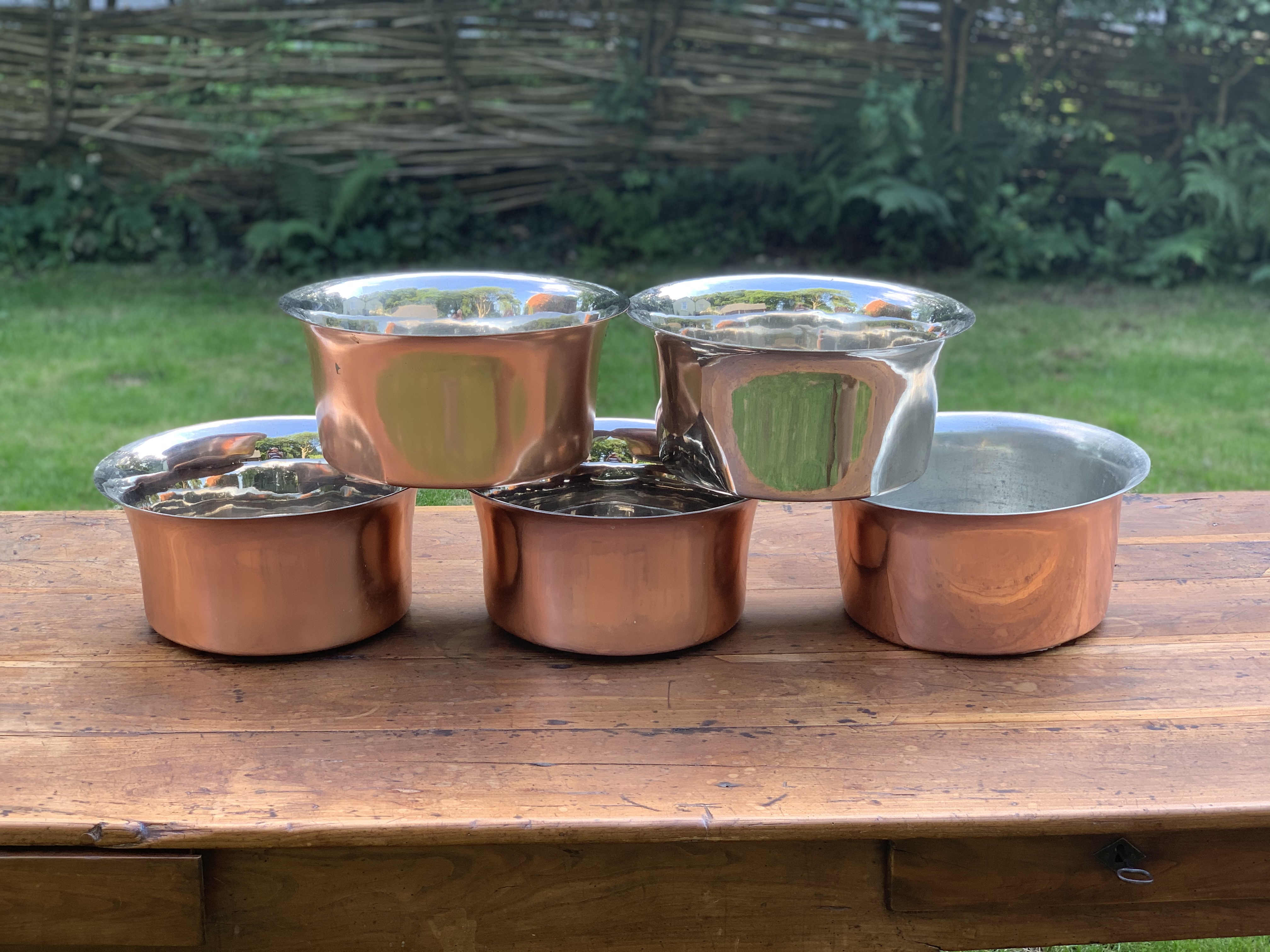 FIVE COPPER SINKS - Image 2 of 2