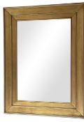 A 20TH CENTURY GILT DECORATED WALL MIRROR