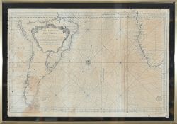 A PAIR OF MID 19TH CENTURY FRENCH MAPS OF COAST OF AFRICA