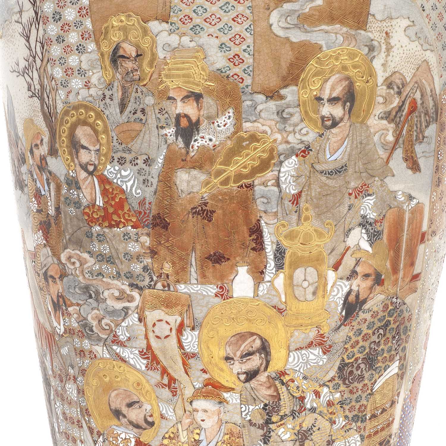 A LARGE LATE 19TH / EARLY 20TH CENTURY JAPANESE SATSUMA VASE - Image 6 of 6