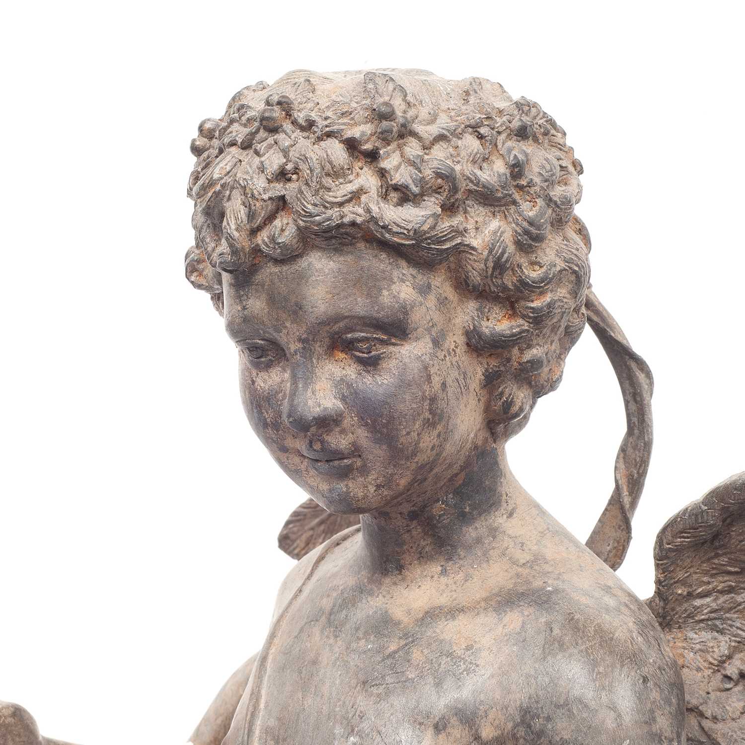 AFTER AUGUSTE MOREAU (FRENCH, 1834-1917) A PATINATED METAL FIGURE OF CUPID - Bild 4 aus 4