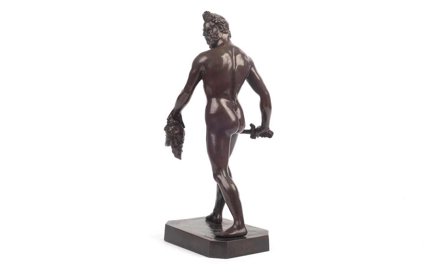 AFTER GIAMBOLOGNA (ITALIAN, 1529-1608): A 19TH CENTURY BRONZE FIGURE OF MARS - Image 4 of 6