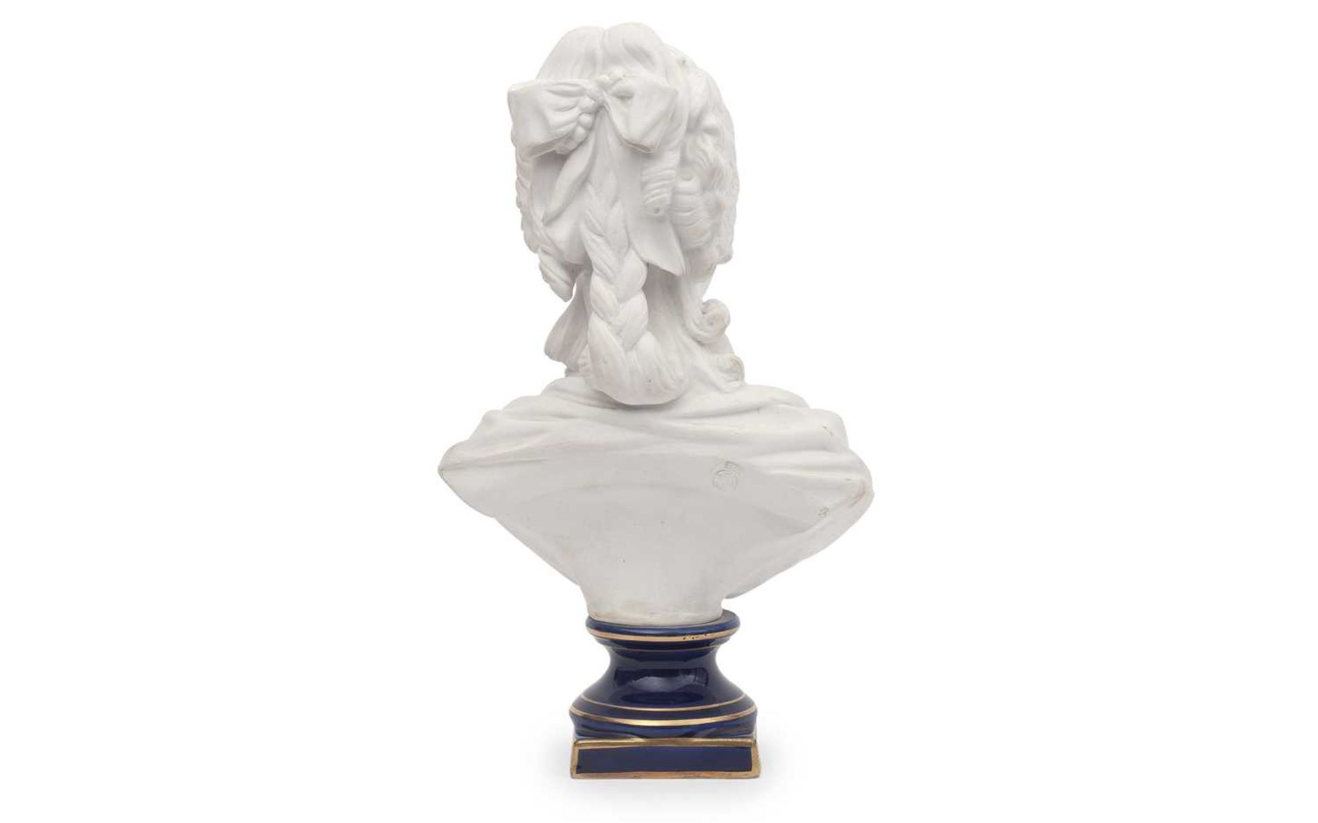 AFTER ALEXANDRE BRACHARD (FRENCH, 1775-1830): A LIMOGES BUST OF MARIE ANTOINETTE - Image 3 of 3