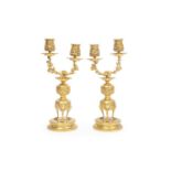 A VERY FINE PAIR OF 19TH CENTURY ORMOLU CANDELABRA BY BARBEDIENNE AND EDOUARD LIEVRE